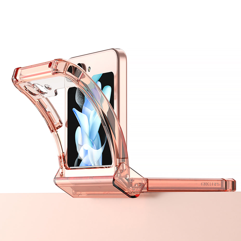 GKK til Samsung Galaxy Z Flip5 5G Hængselbeskyttelse Telefon Case TPU Forstærkede hjørner Beskyttelsescover GKK til Samsung Galaxy Z Flip5 5G Hængselbeskyttelse Telefon Case TPU Forstærkede hjørner Beskyttelsescover
